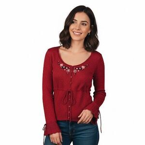 Vintage Y2K Betsey Johnson Button Front Cardigan Sweater